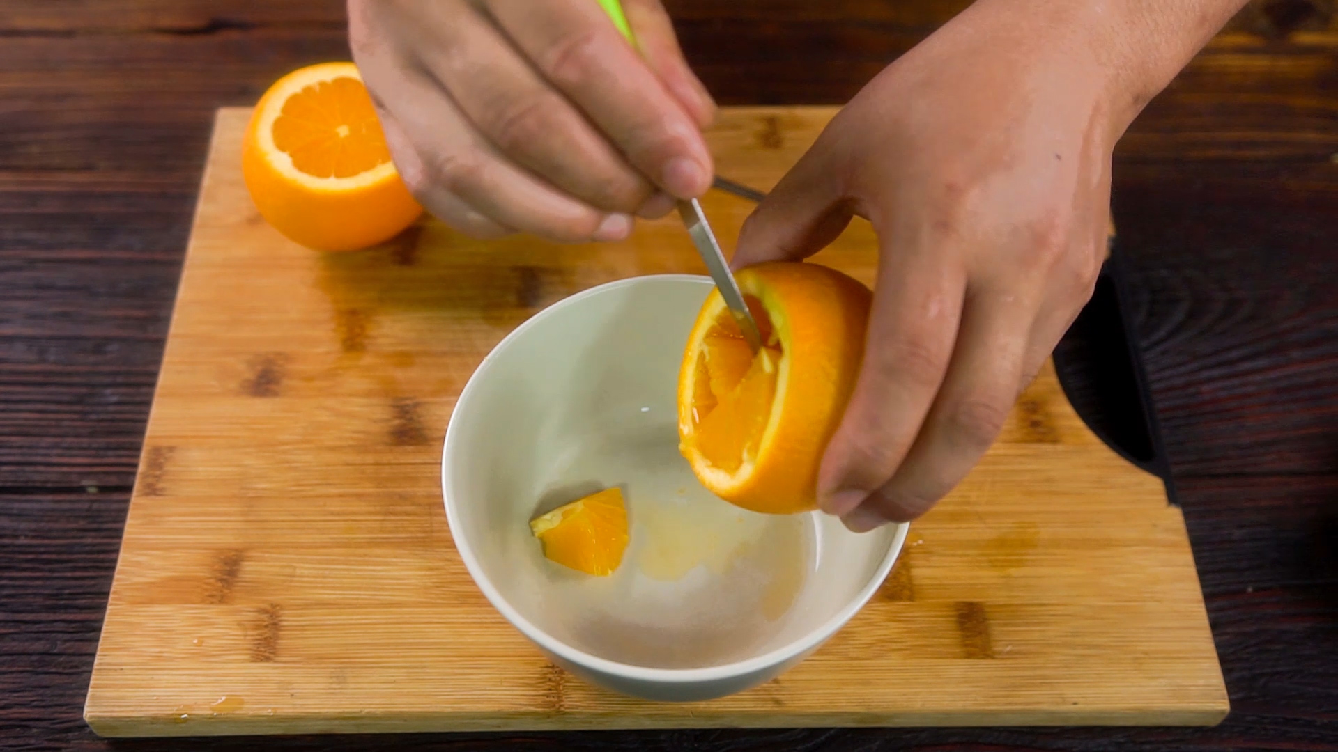 香橙蒸蛋做法步骤：2