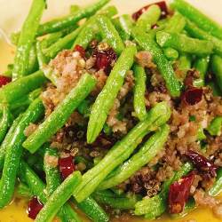  Dry Fried Pork with Green Beans