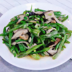 香菇烧豆角