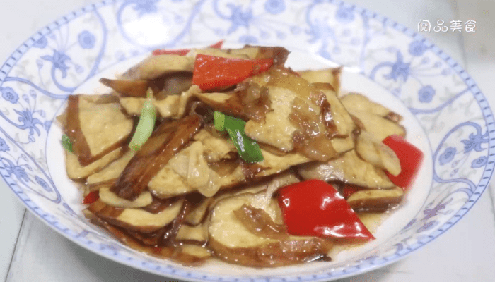 肥猪肉炒茶香干